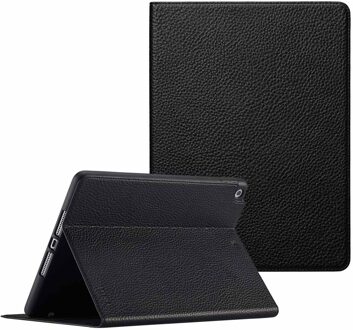 Selencia Riva Bookcase voor de Apple iPad 9 (2021) 10.2 inch / iPad 8 (2020) 10.2 inch / iPad 7 (2019) 10.2 inch - Zwart