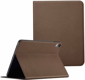 Selencia Riva Bookcase voor de Apple iPad Air 11 inch (2025) M3 / (2024) M2 / Air 5 (2022) / Air 4 (2020) - Mocha Brown Bruin