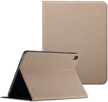 Selencia Riva Bookcase voor de Apple iPad Air 11 inch (2026) M4 / (2025) M3 / (2024) M2 / Air 5 (2022) / Air 4 (2020) - Beige