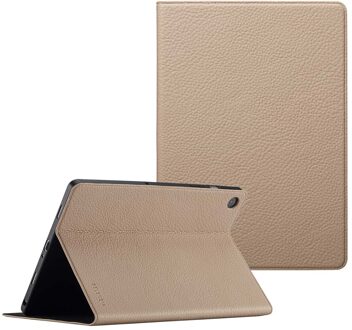 Selencia Riva Bookcase voor de Samsung Galaxy Tab A9 Plus - Beige - 10.5