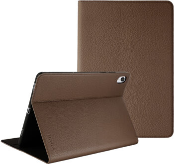 Selencia Riva Bookcase voor de Samsung Galaxy Tab S11 - Mocha Brown Meerkleurig - 11