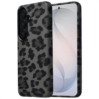 Selencia Sabi Backcover Panterprint met MagSafe voor de Samsung Galaxy S26 - Midnight Black Meerkleurig