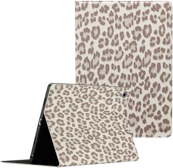 Selencia Sabi Bookcase met panterprint voor de Samsung Galaxy Tab A9 Plus - Soft Ivory Beige - 11