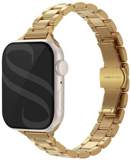 Selencia Slim Steel schakelbandje voor de Apple Watch | 38/40/41/42 mm - Goud - 42 mm