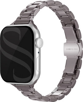Selencia Slim Steel schakelbandje voor de Apple Watch | 38/40/41/42 mm - Zilver - 42 mm