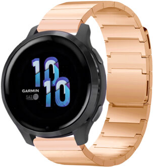 Selencia Stalen magnetisch bandje - Universeel 22 mm aansluiting - Rosé Goud - One size