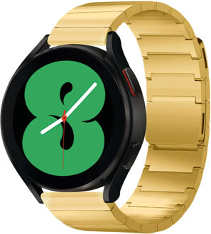 Selencia Stalen magnetisch bandje voor de Samsung Galaxy Watch 7 40/44 mm - Goud - 44 mm