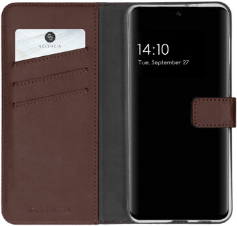 Selencia telefoonhoesje Booktype Galaxy S21 FE (Bruin)