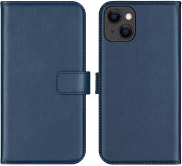 Selencia telefoonhoesje Booktype iPhone 13 (Blauw)