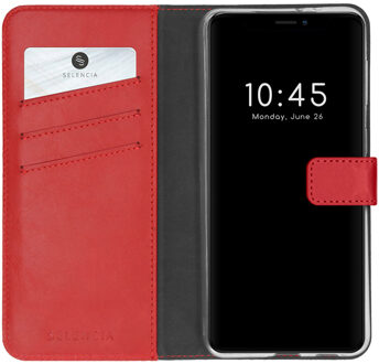 Selencia telefoonhoesje Booktype iPhone 13 (Rood)