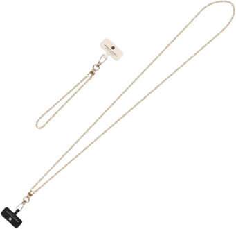 Selencia Universeel telefoonkoord ketting - Goud - One size