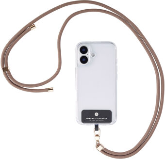 Selencia Universeel telefoonkoord - Mokka Bruin - One size
