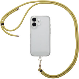 Selencia Universeel telefoonkoord - Olive Dust Donkergroen - One size