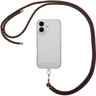 Selencia Universeel telefoonkoord - Terracotta Donkerrood - One size