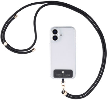 Selencia Universeel telefoonkoord - Zwart - One size