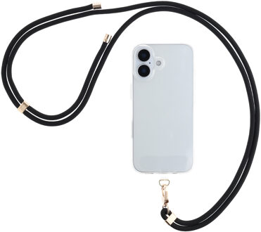 Selencia Universeel telefoonkoord - Zwart - One size