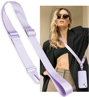 Selencia Universeel verstelbaar telefoonkoord - Paars - One size