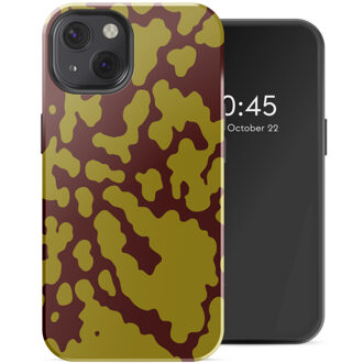 Selencia Vivid Backcover met MagSafe voor de Apple iPhone 13 - Moo'd Olive Dust Meerkleurig