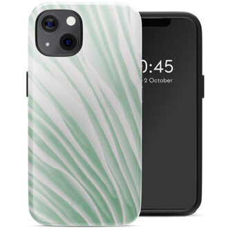 Selencia Vivid Backcover met MagSafe voor de Apple iPhone 13 - Nature Grayed Jade Meerkleurig