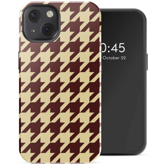 Selencia Vivid Backcover met MagSafe voor de Apple iPhone 13 - Pied-de-Poule Meerkleurig