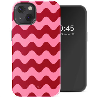 Selencia Vivid Backcover met MagSafe voor de Apple iPhone 13 - Wave Vibes Lipstick Meerkleurig