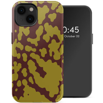 Selencia Vivid Backcover met MagSafe voor de Apple iPhone 14 - Moo'd Olive Dust Meerkleurig