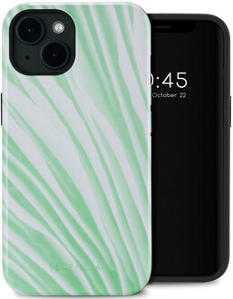 Selencia Vivid Backcover met MagSafe voor de Apple iPhone 14 - Nature Grayed Jade Meerkleurig