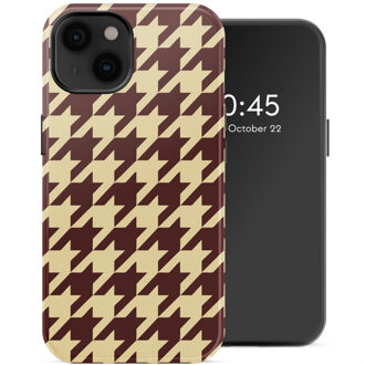 Selencia Vivid Backcover met MagSafe voor de Apple iPhone 14 - Pied-de-Poule Meerkleurig