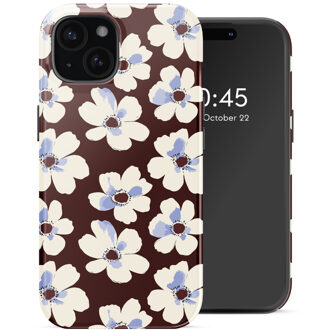 Selencia Vivid Backcover met MagSafe voor de Apple iPhone 15 - Choco Flower Pop Meerkleurig