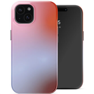 Selencia Vivid Backcover met MagSafe voor de Apple iPhone 15 - Gradient Soft Blush Meerkleurig