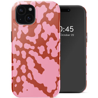 Selencia Vivid Backcover met MagSafe voor de Apple iPhone 15 - Moo’d Blush Pink Meerkleurig