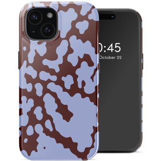 Selencia Vivid Backcover met MagSafe voor de Apple iPhone 15 - Moo'd Lavender Glow Meerkleurig