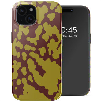 Selencia Vivid Backcover met MagSafe voor de Apple iPhone 15 - Moo'd Olive Dust Meerkleurig