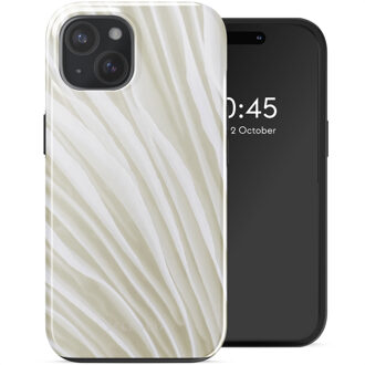 Selencia Vivid Backcover met MagSafe voor de Apple iPhone 15 - Nature Light Brown Meerkleurig