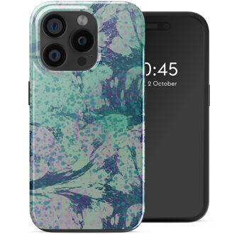 Selencia Vivid Backcover met MagSafe voor de Apple iPhone 15 Pro - Fresh Paint Green Meerkleurig