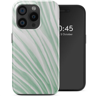 Selencia Vivid Backcover met MagSafe voor de Apple iPhone 15 Pro - Nature Grayed Jade Meerkleurig