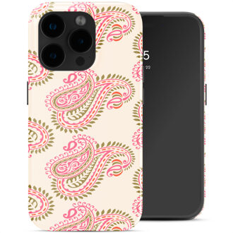 Selencia Vivid Backcover met MagSafe voor de Apple iPhone 15 Pro - Paisley Blush Meerkleurig