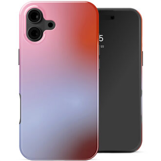 Selencia Vivid Backcover met MagSafe voor de Apple iPhone 16 - Gradient Soft Blush Meerkleurig