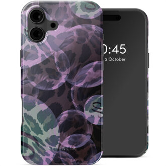 Selencia Vivid Backcover met MagSafe voor de Apple iPhone 16 - Leo Bubble Green Meerkleurig