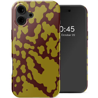 Selencia Vivid Backcover met MagSafe voor de Apple iPhone 16 - Moo'd Olive Dust Meerkleurig