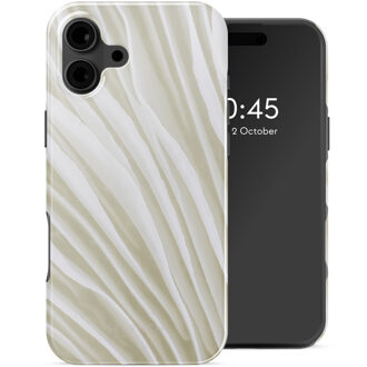 Selencia Vivid Backcover met MagSafe voor de Apple iPhone 16 - Nature Light Brown Meerkleurig