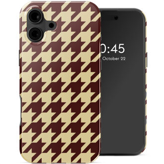 Selencia Vivid Backcover met MagSafe voor de Apple iPhone 16 - Pied-de-Poule Meerkleurig