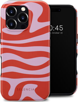 Selencia Vivid Backcover met MagSafe voor de Apple iPhone 16 Pro - Dream Swirl Pink Meerkleurig