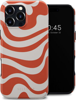 Selencia Vivid Backcover met MagSafe voor de Apple iPhone 16 Pro Max - Dream Swirl Orange Meerkleurig