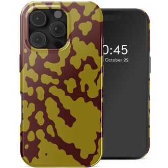 Selencia Vivid Backcover met MagSafe voor de Apple iPhone 16 Pro - Moo'd Olive Dust Meerkleurig