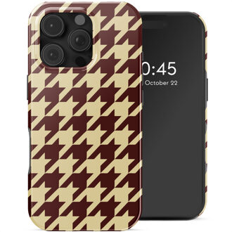 Selencia Vivid Backcover met MagSafe voor de Apple iPhone 16 Pro - Pied-de-Poule Meerkleurig