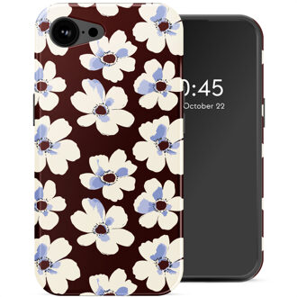 Selencia Vivid Backcover met MagSafe voor de Apple iPhone 16e - Choco Flower Pop Meerkleurig