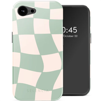Selencia Vivid Backcover met MagSafe voor de Apple iPhone 16e - Groovy Sage Green Meerkleurig