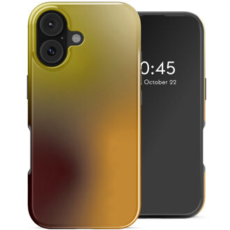 Selencia Vivid Backcover met MagSafe voor de Apple iPhone 17 - Gradient Olive Dust Meerkleurig