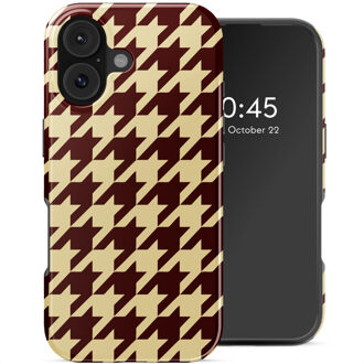 Selencia Vivid Backcover met MagSafe voor de Apple iPhone 17 - Pied-de-Poule Meerkleurig